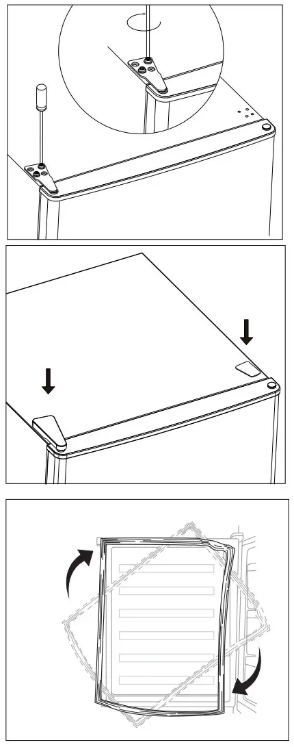 JOCEL jc262 Combi Refrigerator Freestanding - Door 4