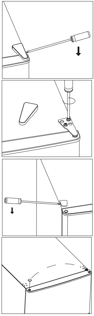 JOCEL jc262 Combi Refrigerator Freestanding - Door