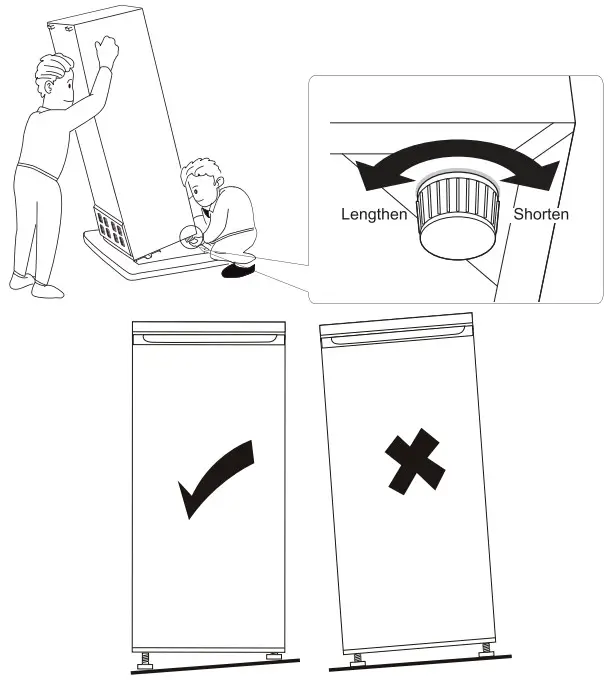 JOCEL jc262 Combi Refrigerator Freestanding - Fig 1