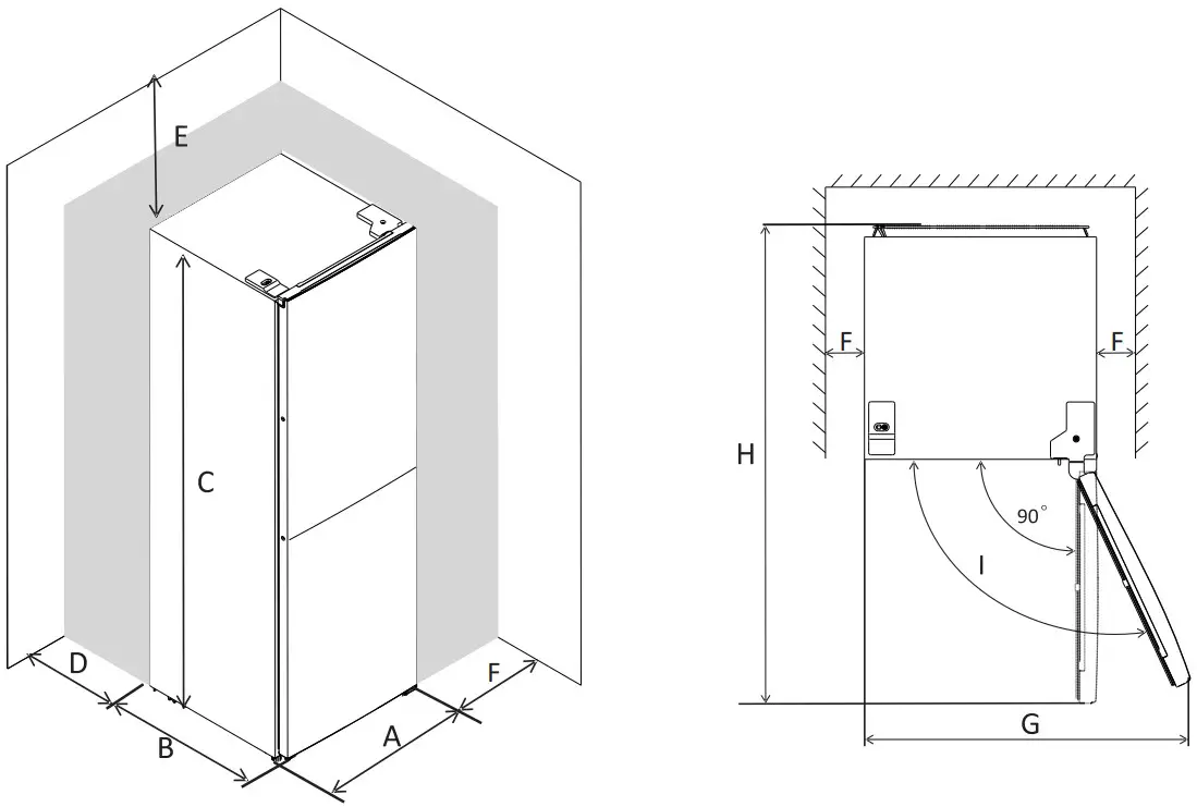 JOCEL jc262 Combi Refrigerator Freestanding - Fig