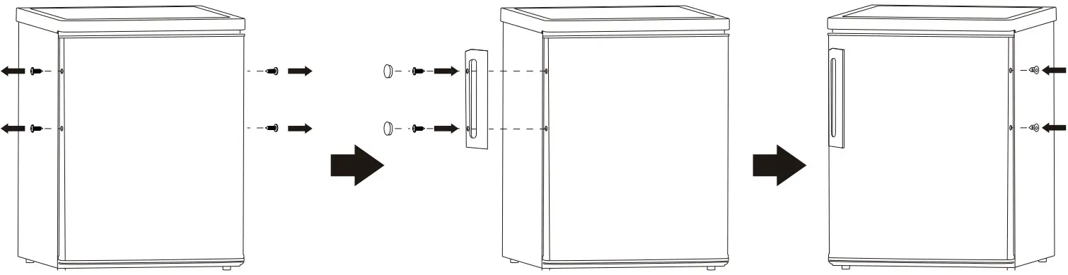 JOCEL jc262 Combi Refrigerator Freestanding - Installation