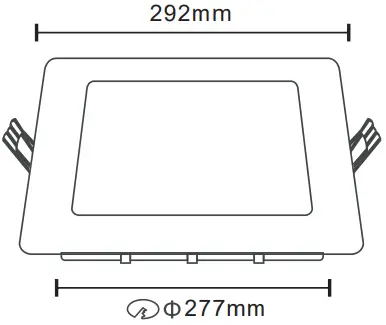 OPTONICA LED Built In Module Square - FIG 10
