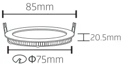 OPTONICA LED Built In Module Square - FIG 11