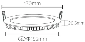 OPTONICA LED Built In Module Square - FIG 13