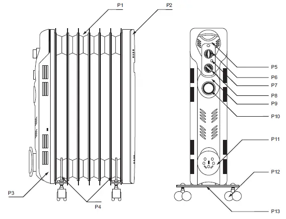 HYUNDAI-902-OIL-FILLED-RADIATOR-fig-2