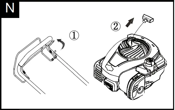 YARD FORCE GM B46CK 46cm Petrol Lawnmower N