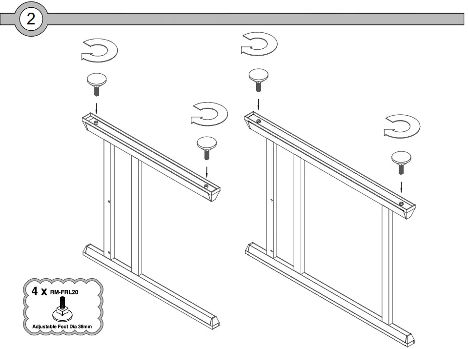 dams VIVO II Wave DeskWITH DESK TOP 2