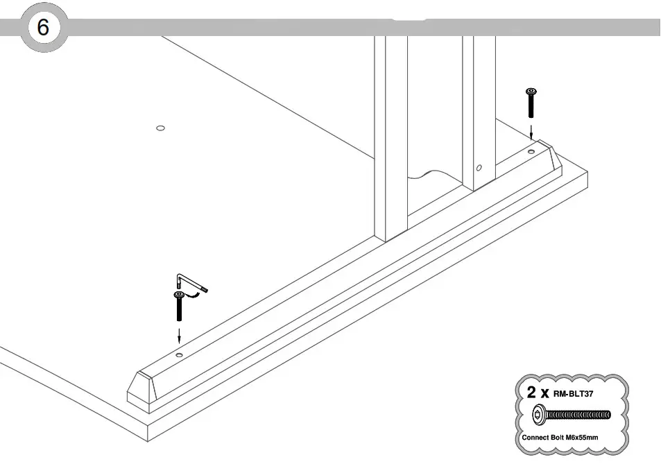 dams VIVO II Wave DeskWITH DESK TOP 6