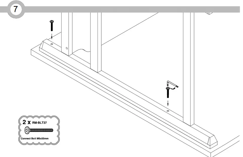 dams VIVO II Wave DeskWITH DESK TOP 7