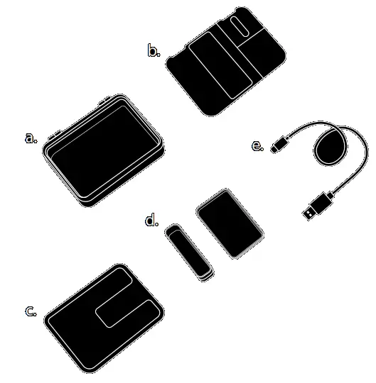 SHARPER IMAGE 1015473 Wireless Valet Desk Organizer with Charging Pad