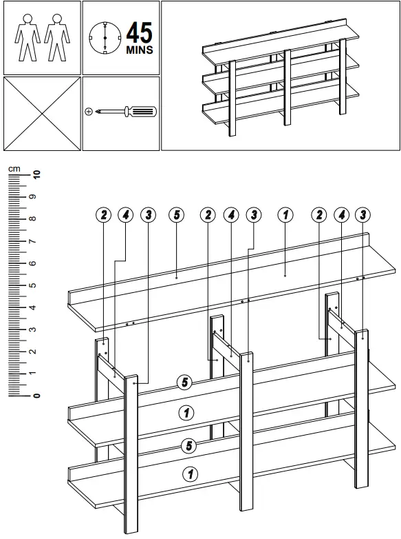COSTWAY JZ10033 Storage Shelf - fig 1