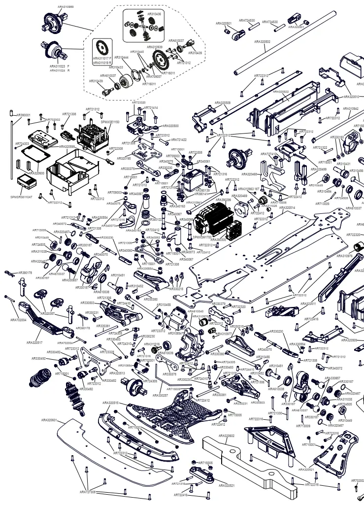 HORIZON HOBBY 9320977 1 10 Ruckus 4WD Monster Truck Brushless RTR - FIG 65