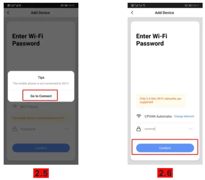 CPVan Cp6 WiFi Home Alarm System - Confirm