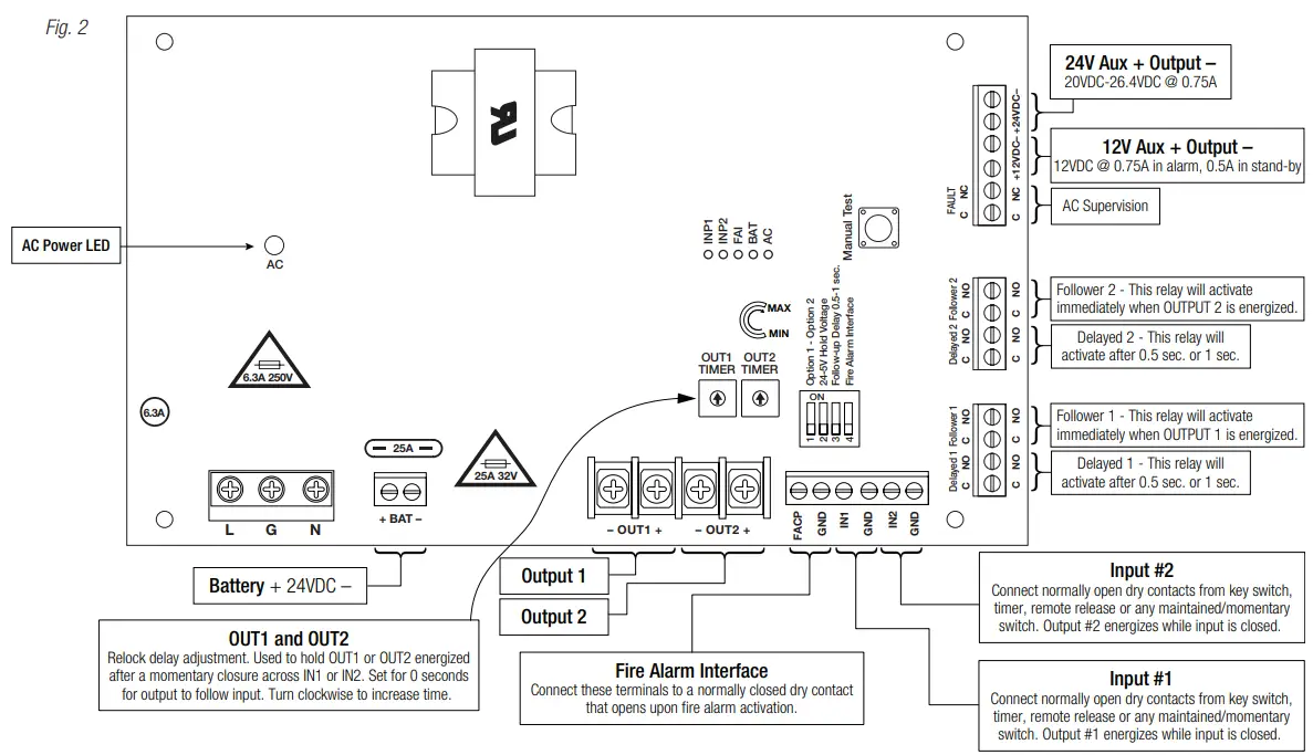 Altronix StrikeIt1 Panic Device Power Controller - fig2