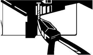 Extract bent nail from rear of guide body