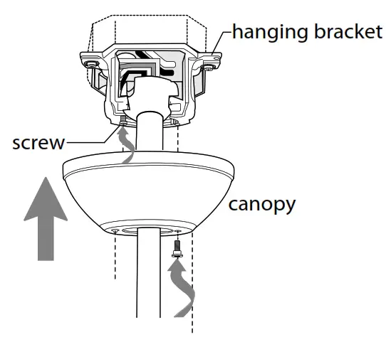 CRAFTMADE OP104 Blade IndoorOutdoor LED Ceiling Fan - Canopy Assembly