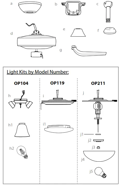 CRAFTMADE OP104 Blade IndoorOutdoor LED Ceiling Fan - arts Inventory