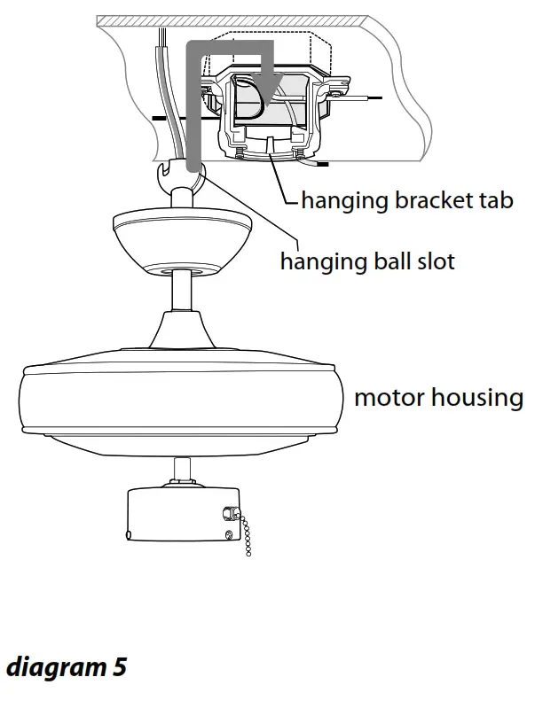 CRAFTMADE OP104 Blade IndoorOutdoor LED Ceiling Fan - diagram 5