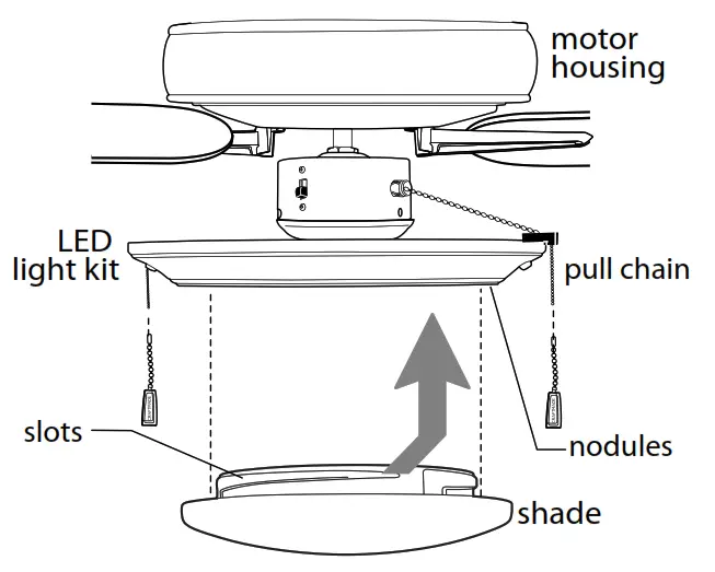 CRAFTMADE OP104 Blade IndoorOutdoor LED Ceiling Fan - motor