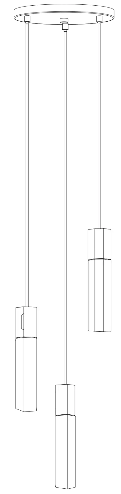 tala BSALT I SET TRI PD 01 US Basalt Triple Pendant