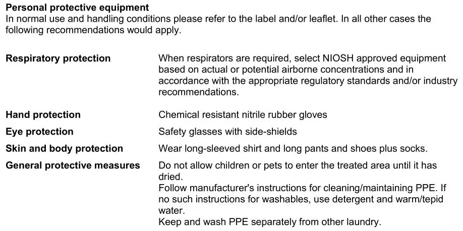 Bioadvanced Science-based Solutions - EXPOSURE CONTROLS
