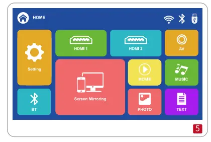 FUDONI Aurora P3 Movie Projector WiFi and Bluetooth 10