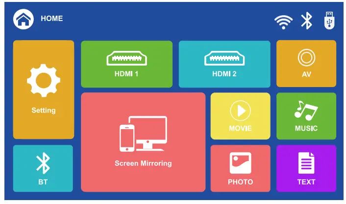 FUDONI Aurora P3 Movie Projector WiFi and Bluetooth 24