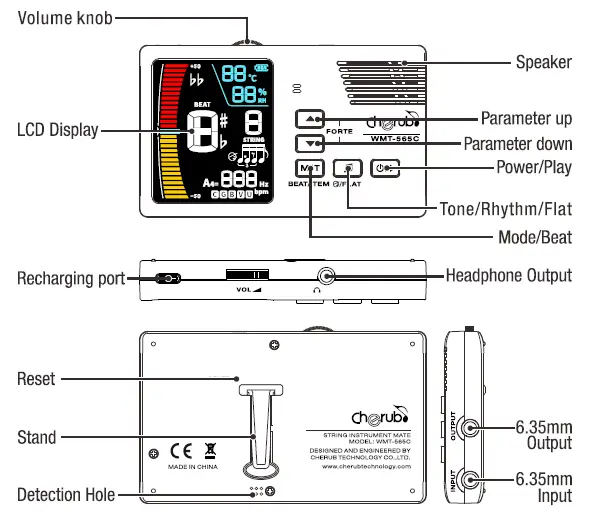 Cherub WMT-565C Metronome Tuner- (1)