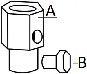 PRESSURE TEST POINT STOPPER VALVE-A-B