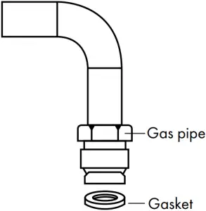 PRESSURE TEST POINT STOPPER VALVE-Gas Pipe, Gasket