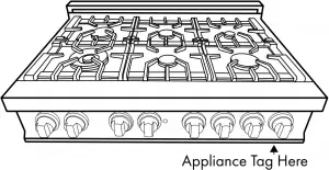 WARRANTY AND SERVICE-Appliance Tag Here