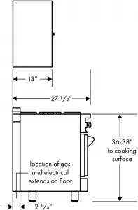 ZLINE Dual Fuel Range-Side View
