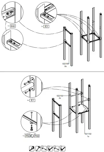 vinci play 0202-1 Steel Activity Tower L - Playhouse - 7