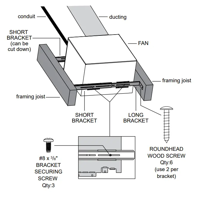 ReVent RVS80 80 CFM Easy Installation Bathroom Exhaust Fan fig 10