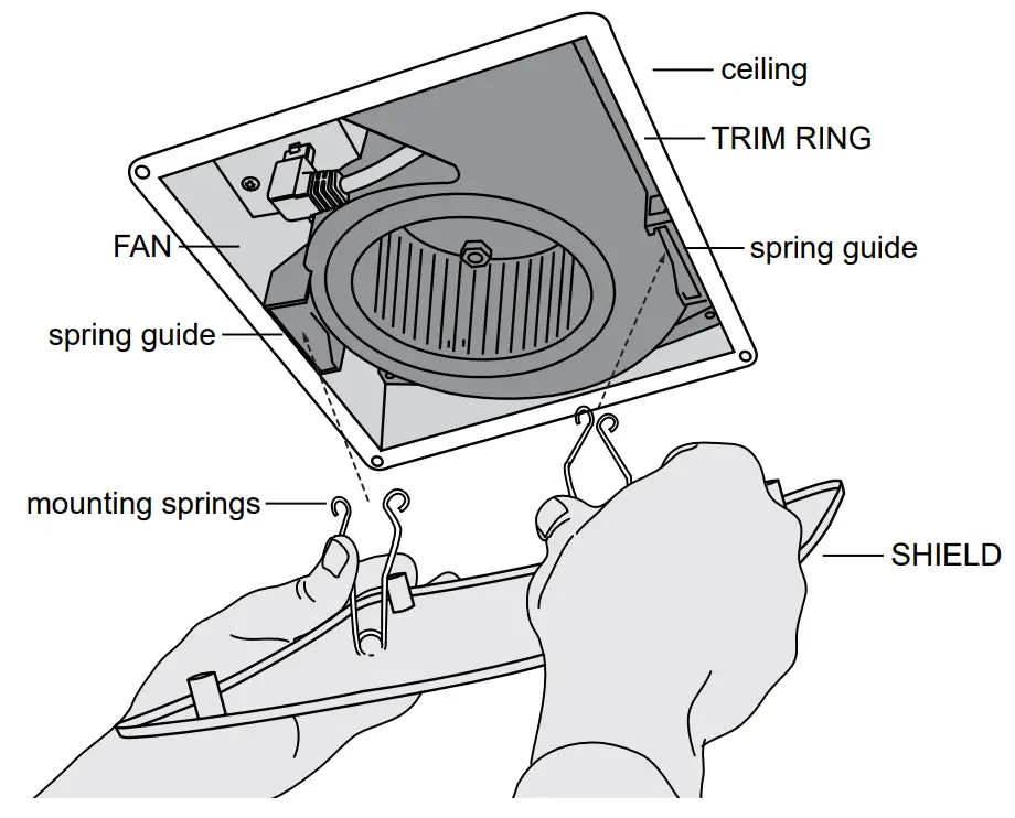 ReVent RVS80 80 CFM Easy Installation Bathroom Exhaust Fan fig 13