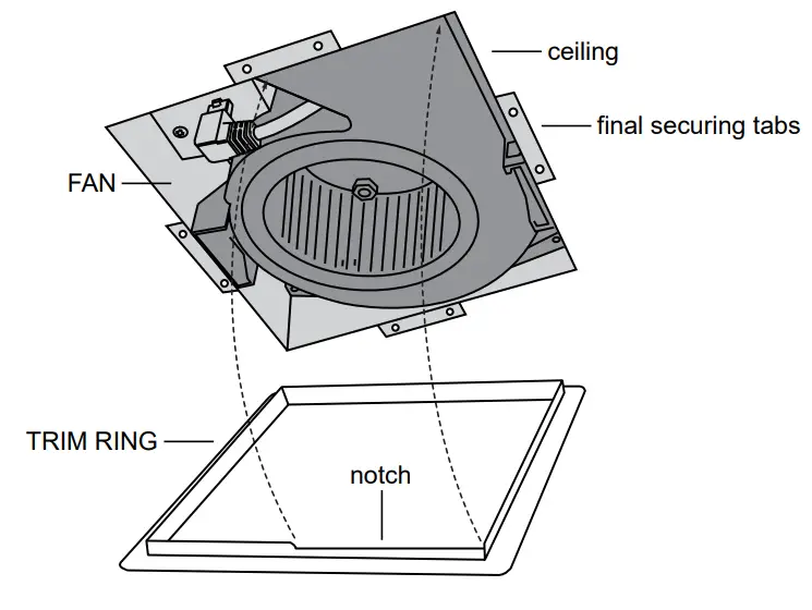 ReVent RVS80 80 CFM Easy Installation Bathroom Exhaust Fan fig 2