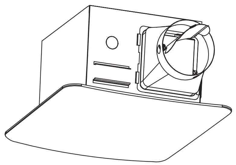 ReVent RVS80 80 CFM Easy Installation Bathroom Exhaust Fan