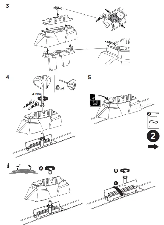THULE 7107 Roof Rack Evo WingBar Evo Black - 3
