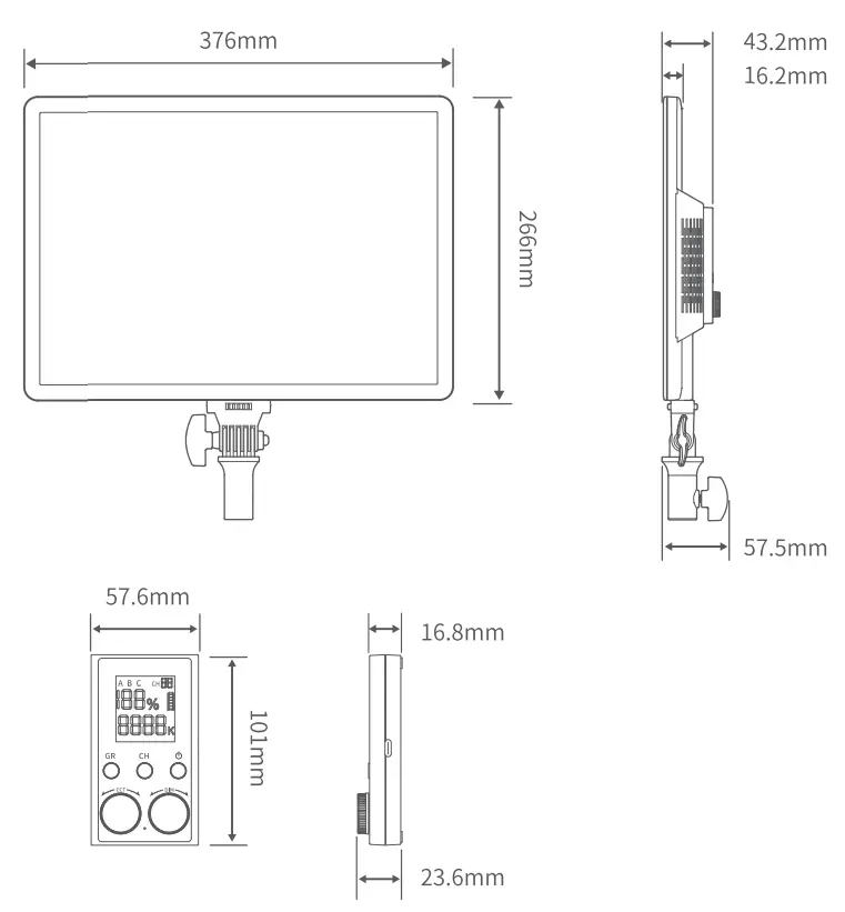 RALENO PLV S300 LED Panel Soft Light-fig7