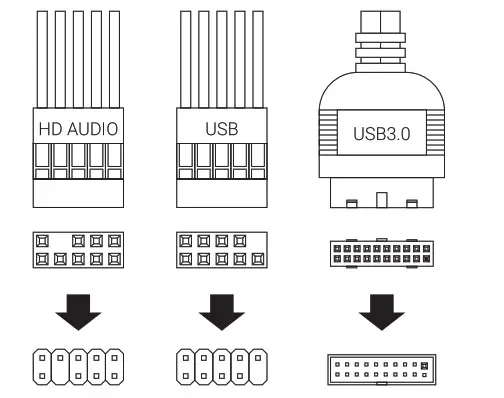 AeroCool HexForm Mini Tower Case - No=ront IO Cable Connection 2