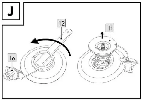 F2 Inflatable SUP board Free + paddle User Manual - Tighten valve