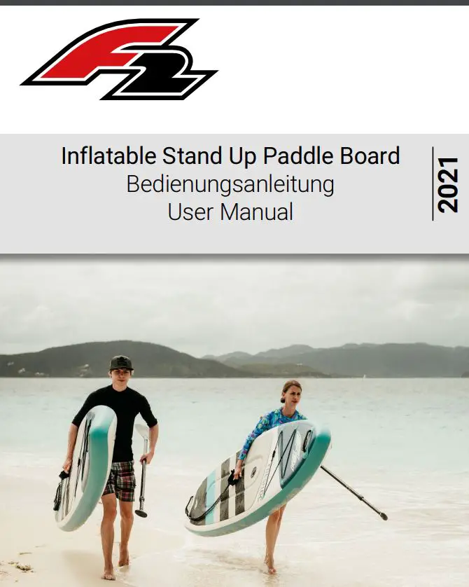 F2 Inflatable SUP board Free + paddle User Manual