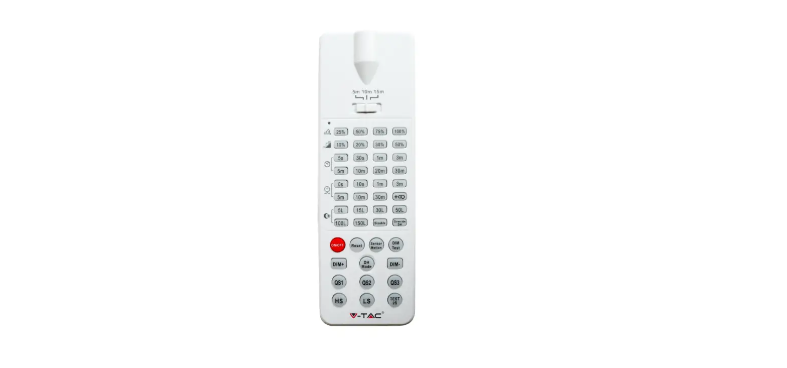 V-tac Sku-11361 Remote Control For Highbay Microwave Sensor Instruction Manual V-tac Sku-11361 Remote Control For Highbay Microwave Sensor Instruction Manual