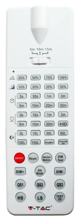 V-TAC SKU-11361 Remote Control For Highbay Microwave Sensor