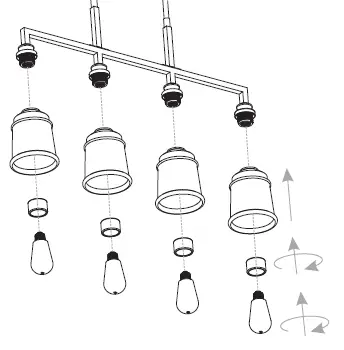 QUOIZEL-MCI433MBK-McIntire-4-Light-34-Inch-Matte-Black-Island-Light-Ceiling-Light-FIG-12