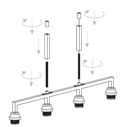 QUOIZEL-MCI433MBK-McIntire-4-Light-34-Inch-Matte-Black-Island-Light-Ceiling-Light-FIG-4