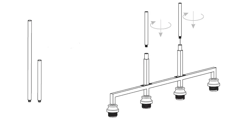 QUOIZEL-MCI433MBK-McIntire-4-Light-34-Inch-Matte-Black-Island-Light-Ceiling-Light-FIG-5