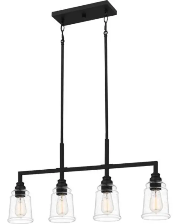QUOIZEL-MCI433MBK-McIntire-4-Light-34-Inch-Matte-Black-Island-Light-Ceiling-Light-PRODUCT