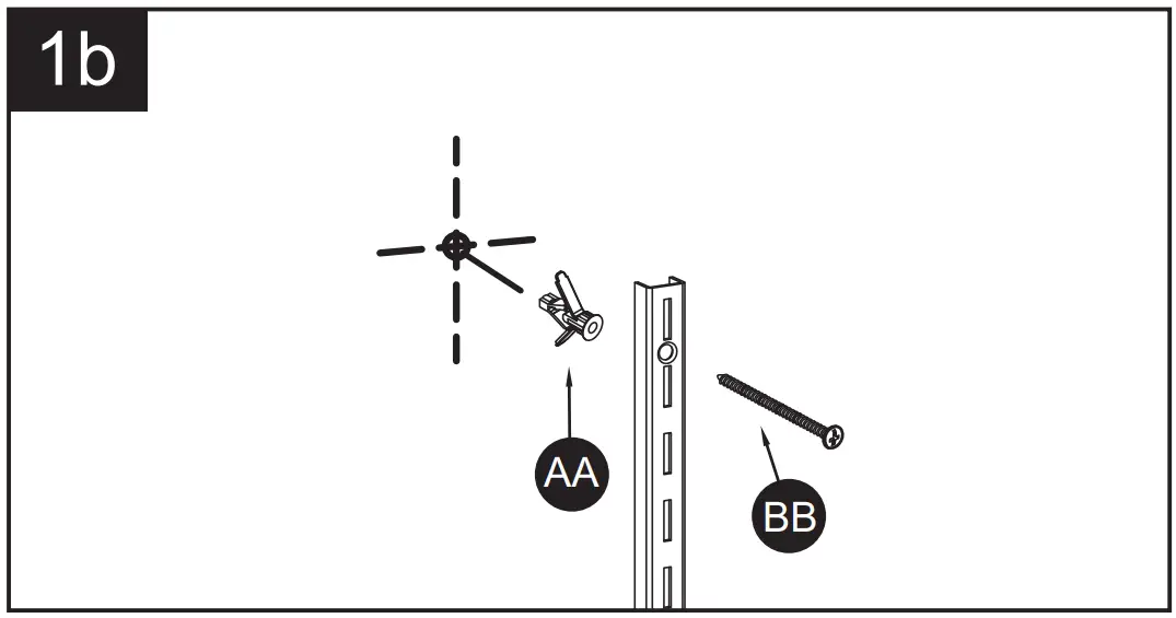 How to install single track uprights and brackets