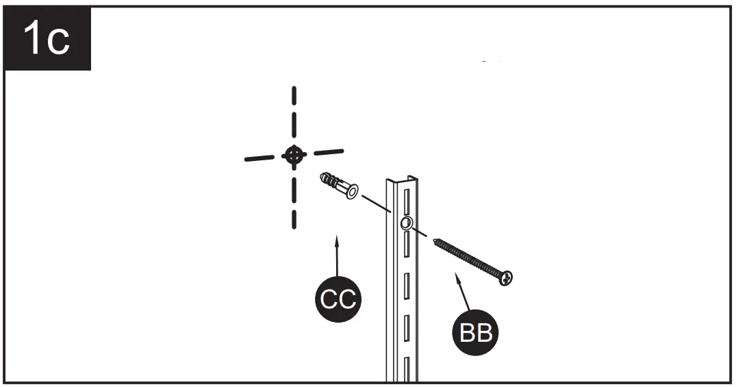 How to install single track uprights and brackets